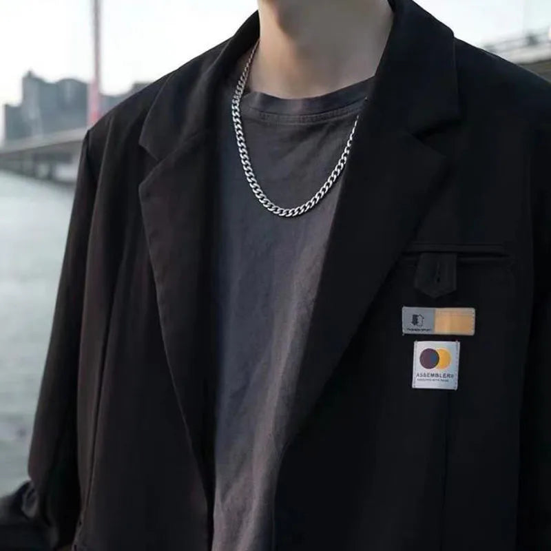 Stainless Steel Chain Necklace Long Hip Hop for Men