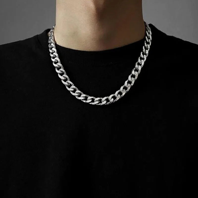 Stainless Steel Chain Necklace Long Hip Hop for Men