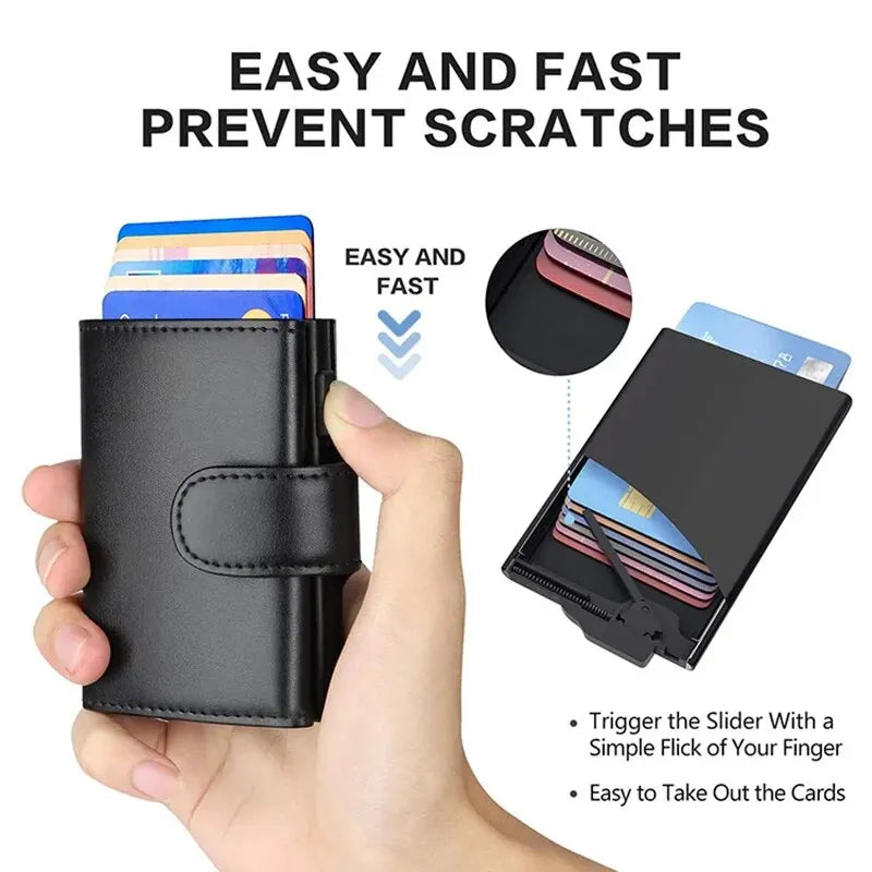 Rfid Microfiber Leather Men Wallets
