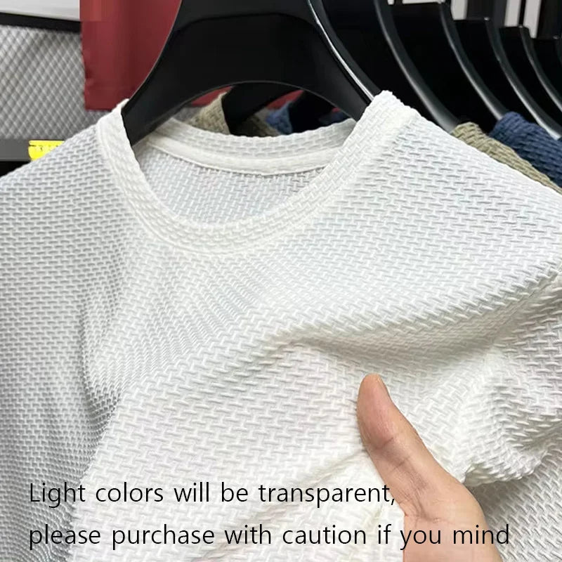 New Men's Round Neck Short Sleeved T-shirt