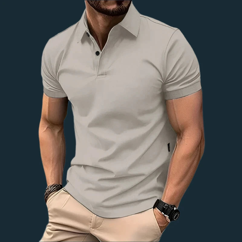 Summer Men's Solid Color Polo Shirt