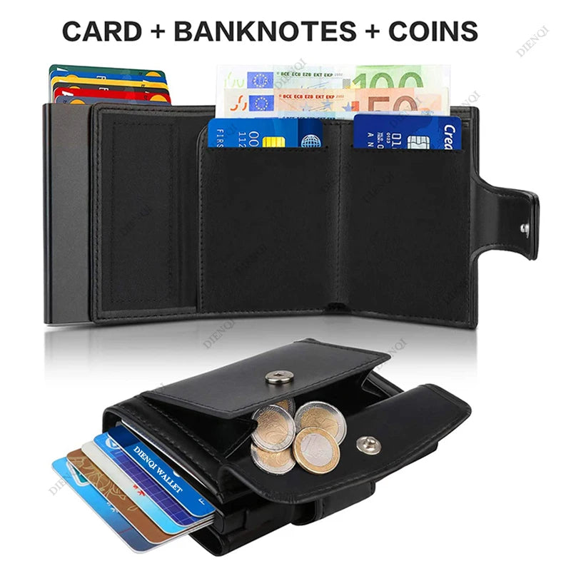 Rfid Microfiber Leather Men Wallets