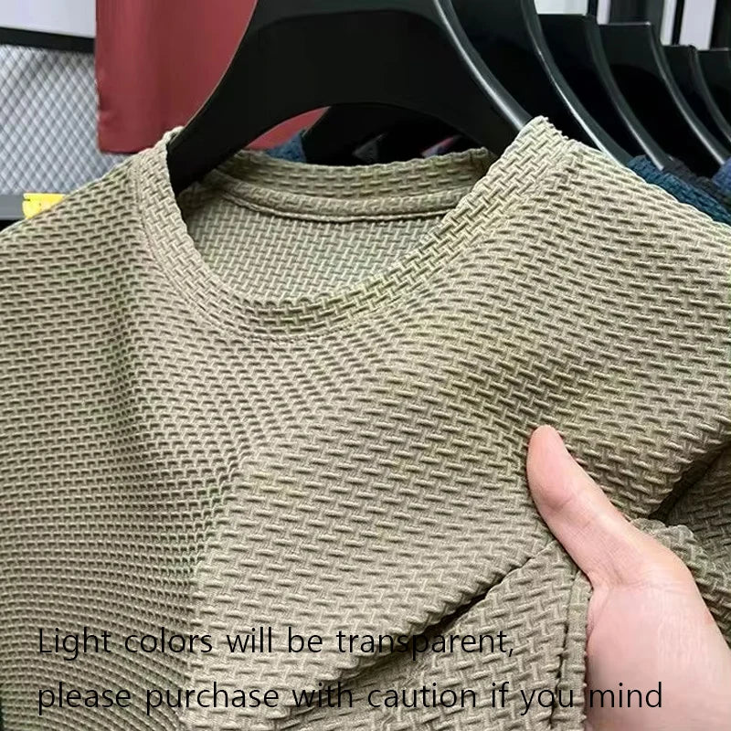 New Men's Round Neck Short Sleeved T-shirt