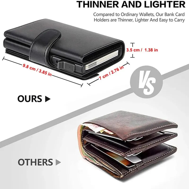 Rfid Microfiber Leather Men Wallets