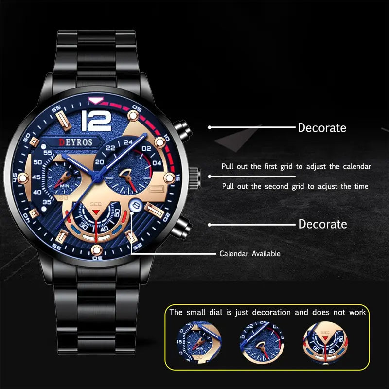 Luxury Quartz Wristwatch